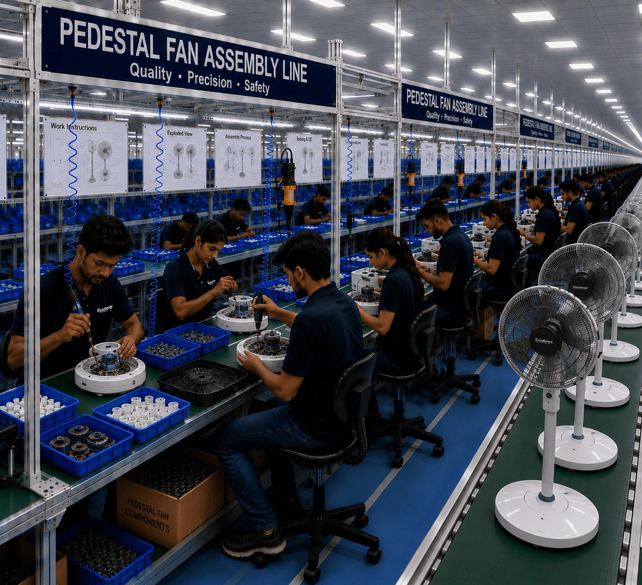 Pedestal Fan Assembling Service